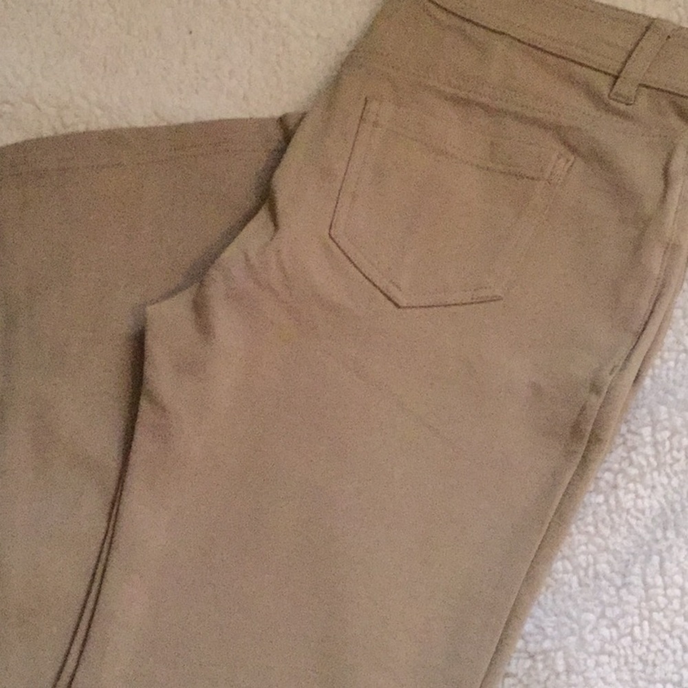 Khaki stretch 5 pocket “jeans”